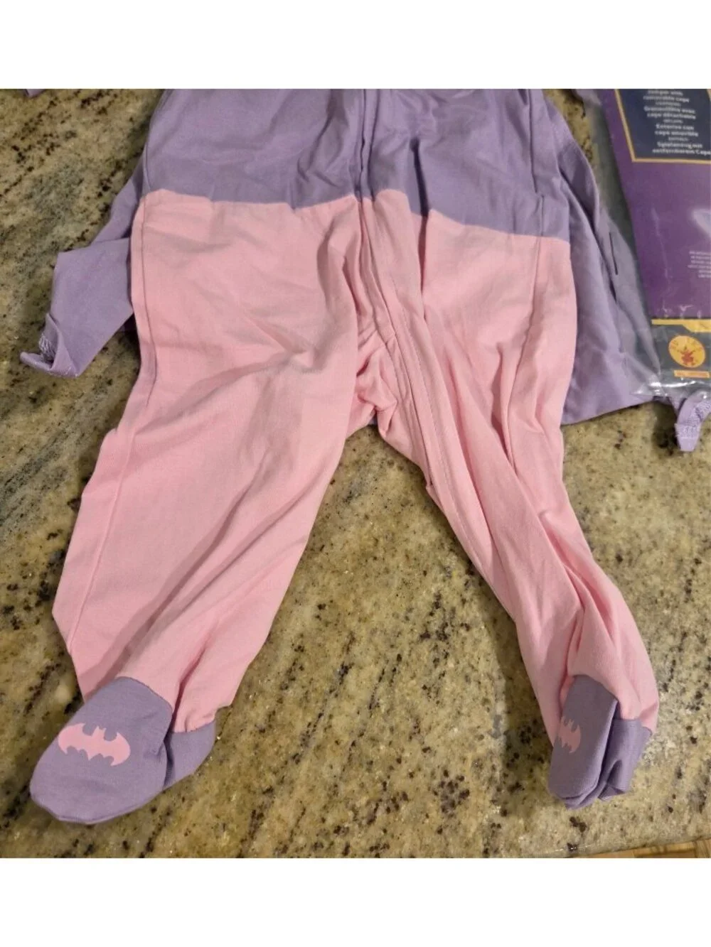 New! Batgirl Costume with Cape Size 0-6 months Pink Purple